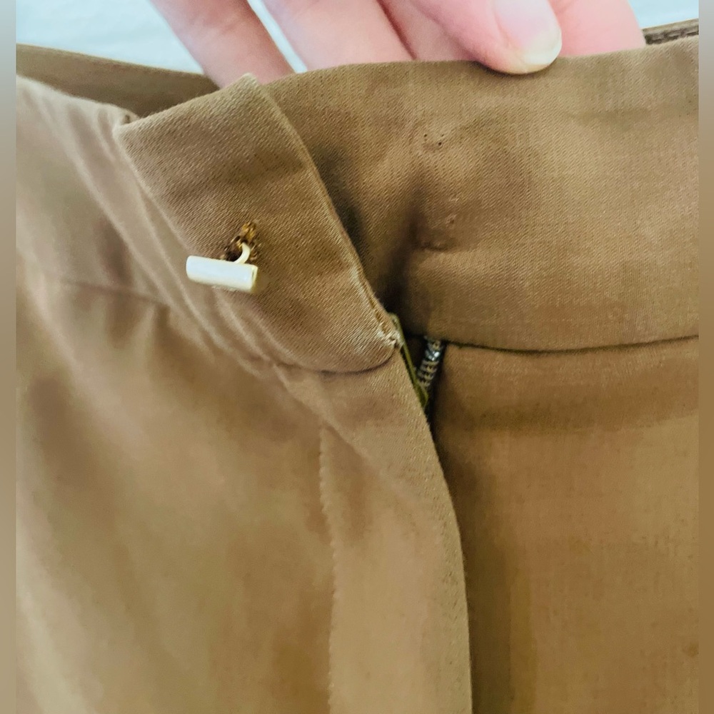 Salvatore Ferragamo Camel Dress Pants View 3